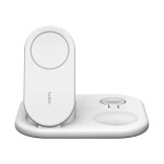 Belkin Ασύρματος Φορτιστής Qi2 15W Λευκός BoostCharge 3-in-1 Magnetic Foldable