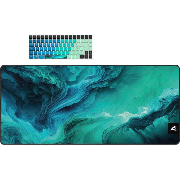 Sharkoon SKILLER SGK50 S3 Mouse Pad με Στήριξη Καρπού και RGB Φωτισμό μέσω USB Μπλε