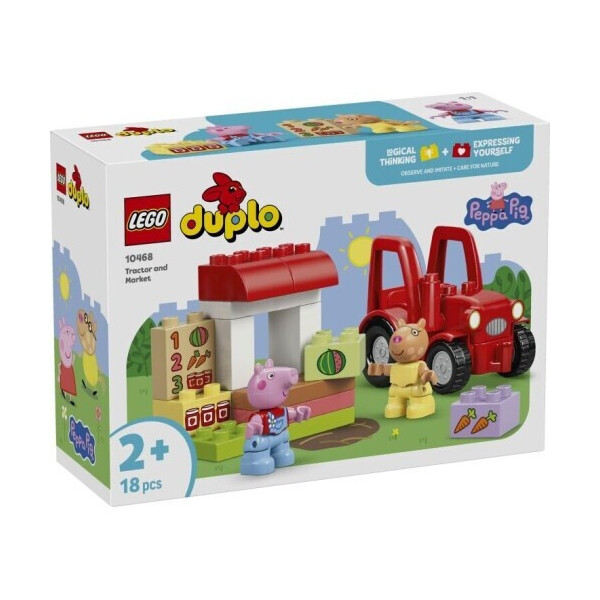 LEGO Duplo Peppa Pig - Tractor and Market για 2 Ετών 18τμχ Κωδικός 10468