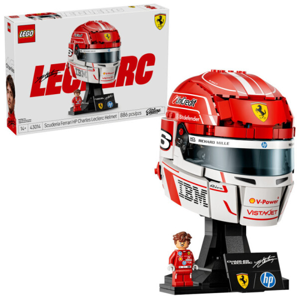 LEGO Editions Scuderia Ferrari HP Charles Leclerc Helmet για 14 Ετών 886τμχ Κωδικός 43014