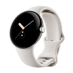 Watch Google Pixel Watch Wifi 41mm Polished Silver Case With Sport Band - Chalk