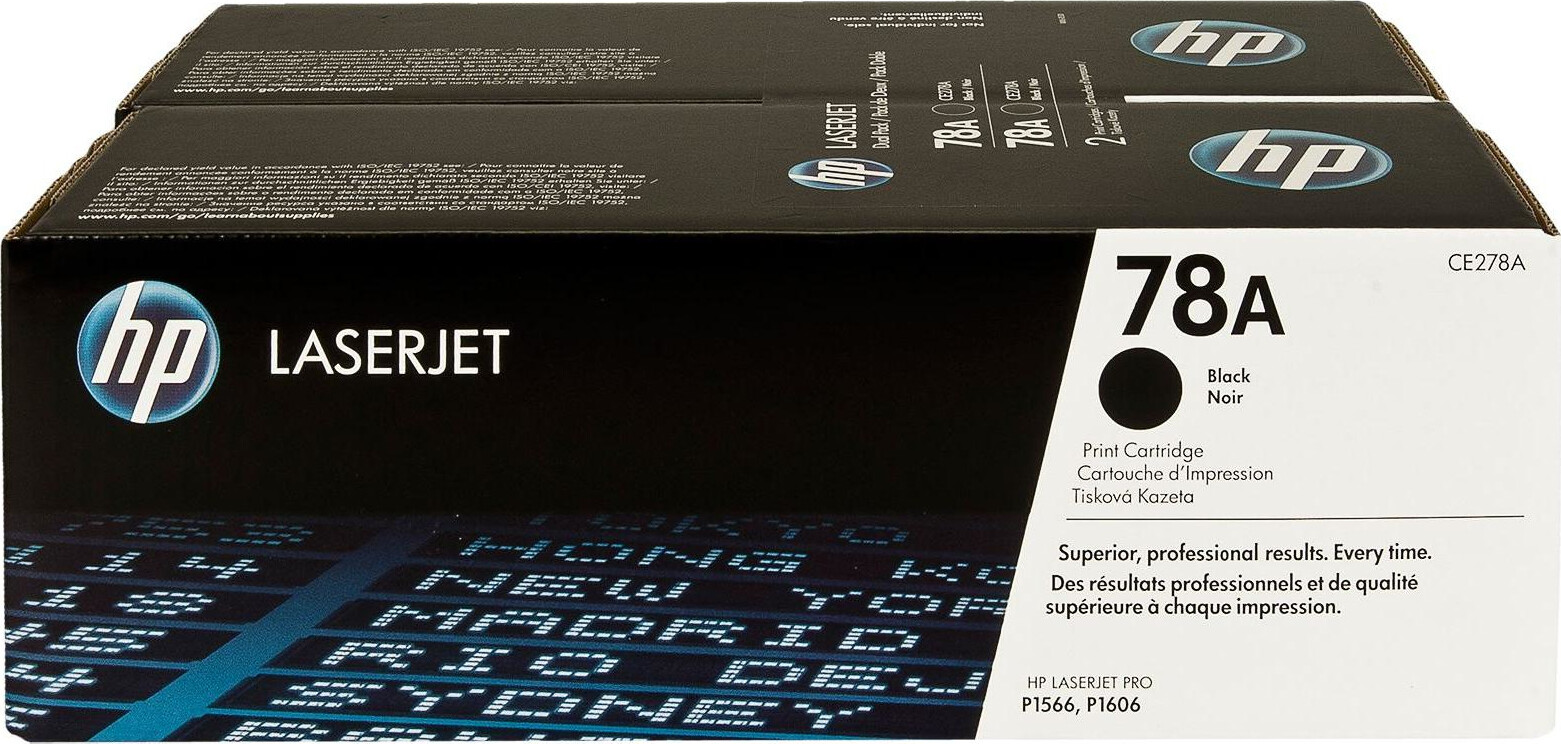 HP 78A Γνήσιο Multipack Toner Laser Εκτυπωτή Μαύρο 2τμχ CE278AD