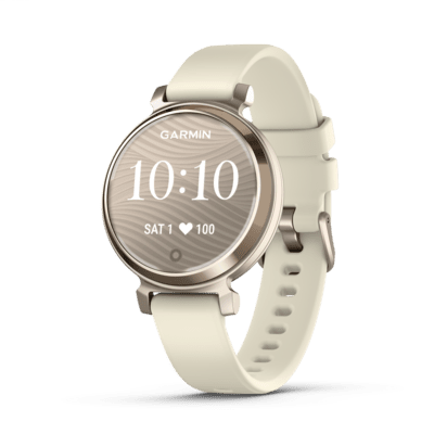 Garmin Lily 2 Aluminium 35mm Αδιάβροχο Smartwatch με Παλμογράφο Cream Gold / Coconut