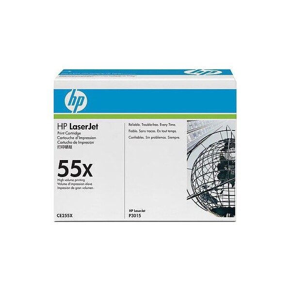 HP 55X Γνήσιο Toner Laser Εκτυπωτή Μαύρο High Capacity 12500 Σελίδων CE255XC