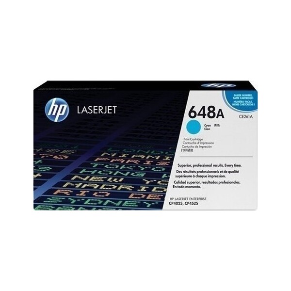 HP 648A Γνήσιο Toner Laser Εκτυπωτή Κυανό 11000 Σελίδων CE261A