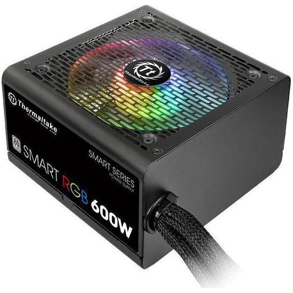 Thermaltake Smart RGB 600W Μαύρο Τροφοδοτικό Υπολογιστή Full Wired 80 Plus Standard