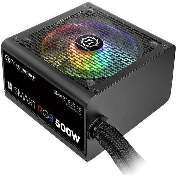 Thermaltake Smart RGB 500W Μαύρο Τροφοδοτικό Υπολογιστή Full Wired 80 Plus Standard