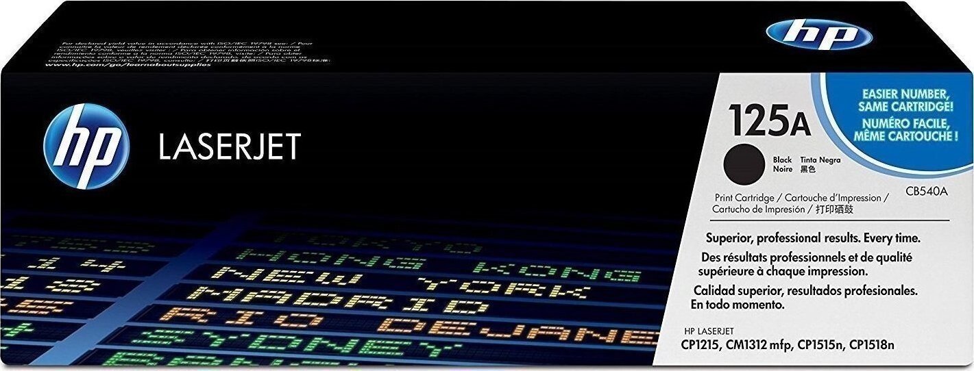 HP 125A Γνήσιο Toner Laser Εκτυπωτή Μαύρο 2200 Σελίδων CB540A