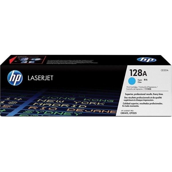 HP 128A Γνήσιο Toner Laser Εκτυπωτή Κυανό 1300 Σελίδων CE321A