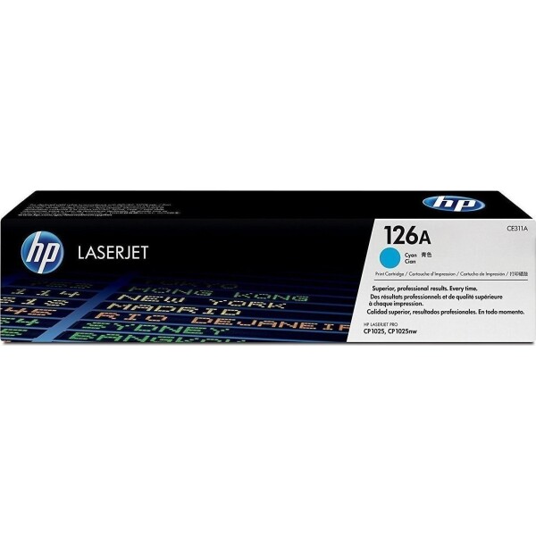 HP 126A Γνήσιο Toner Laser Εκτυπωτή Κυανό 1000 Σελίδων CE311A