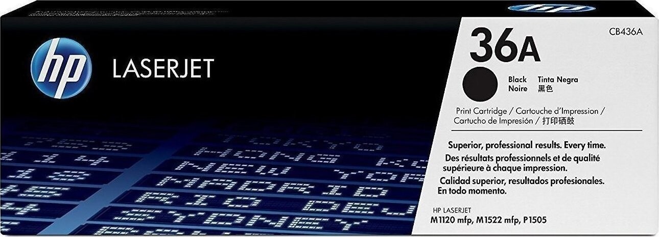 HP 36A Γνήσιο Toner Laser Εκτυπωτή Μαύρο 2000 Σελίδων CB436A