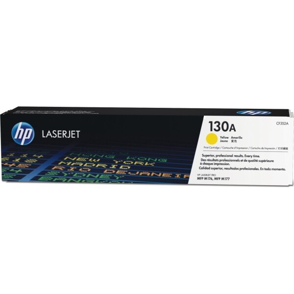 HP 130A Γνήσιο Toner Laser Εκτυπωτή Κίτρινο 1000 Σελίδων CF352A
