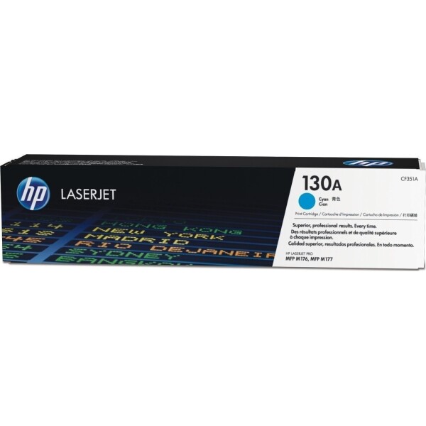 HP 130A Γνήσιο Toner Laser Εκτυπωτή Κυανό 1000 Σελίδων CF351A