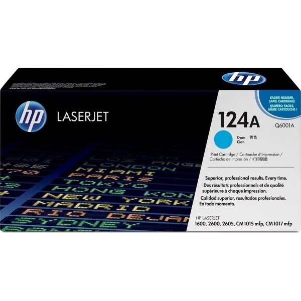 HP 124A Γνήσιο Toner Laser Εκτυπωτή Κυανό 6000 Σελίδων Q6001A