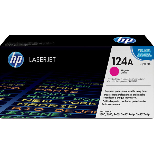 HP 124A Γνήσιο Toner Laser Εκτυπωτή Ματζέντα 2000 Σελίδων Q6003A