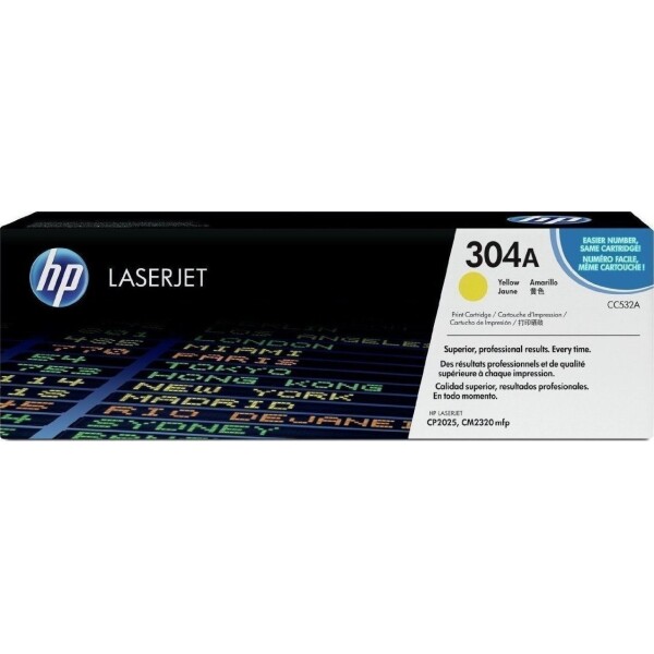 HP 304A Γνήσιο Toner Laser Εκτυπωτή Κίτρινο 2800 Σελίδων CC532A
