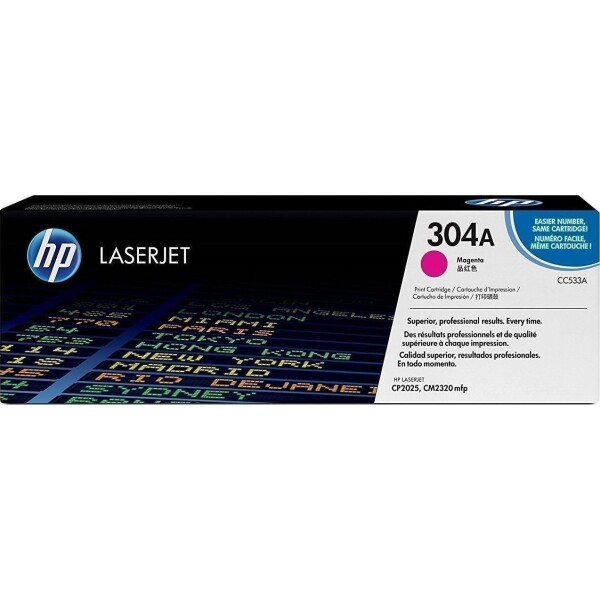 HP 304A Γνήσιο Toner Laser Εκτυπωτή Ματζέντα 2800 Σελίδων CC533A