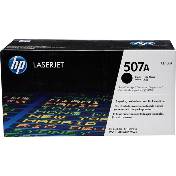 HP 507A Γνήσιο Toner Laser Εκτυπωτή Μαύρο 5500 Σελίδων CE400A