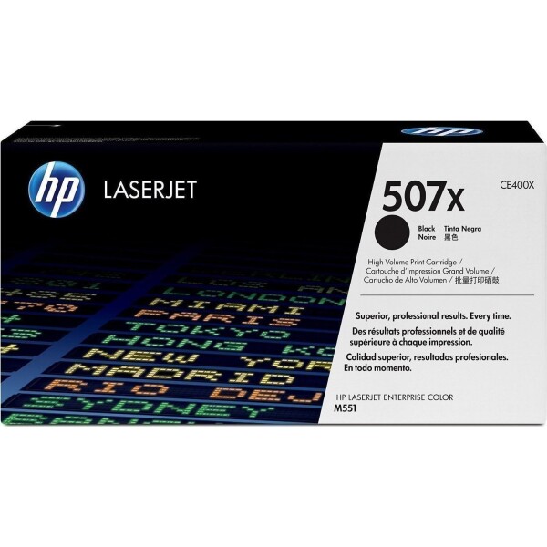 HP 507X Γνήσιο Toner Laser Εκτυπωτή Μαύρο High Yield 11000 Σελίδων CE400X