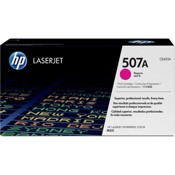 HP 507A Γνήσιο Toner Laser Εκτυπωτή Ματζέντα 6000 Σελίδων CE403A