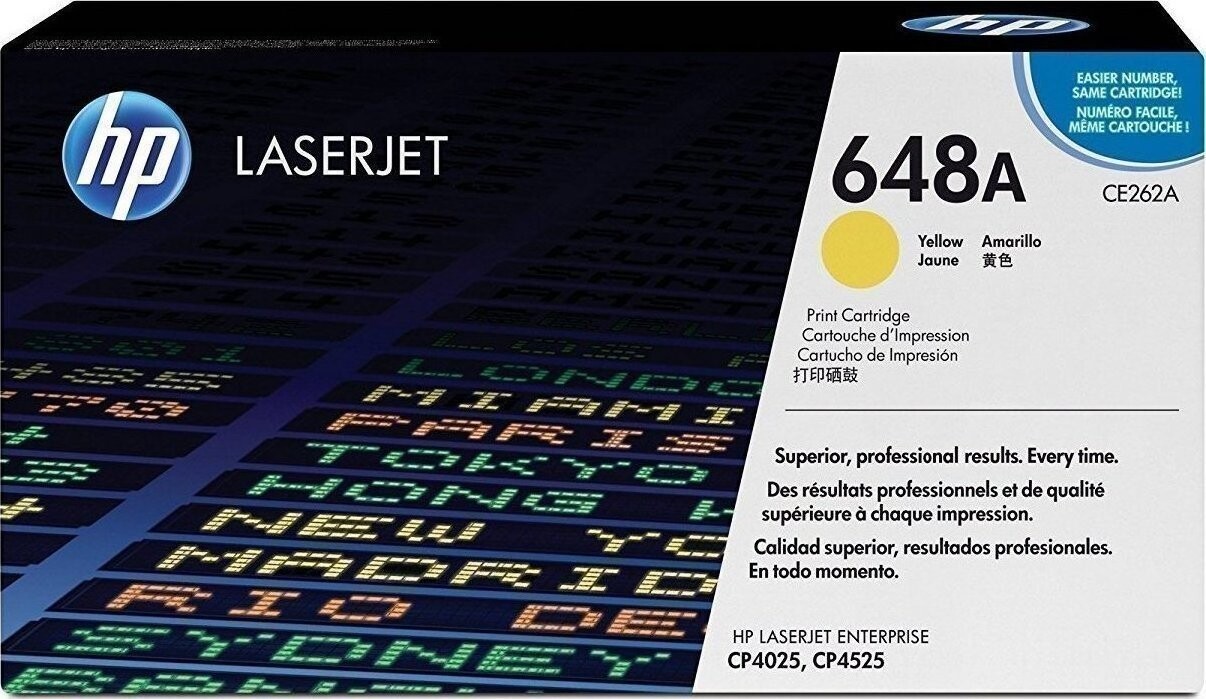 HP 648A Γνήσιο Toner Laser Εκτυπωτή Κίτρινο 11000 Σελίδων CE262A