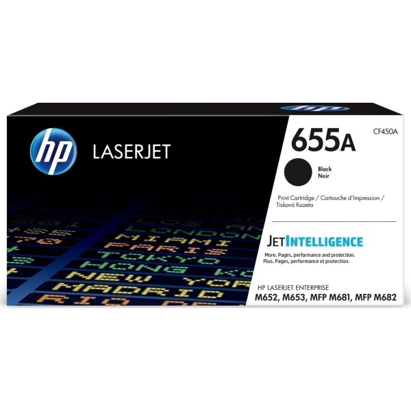 HP 655A Γνήσιο Toner Laser Εκτυπωτή Μαύρο 12500 Σελίδων CF450A