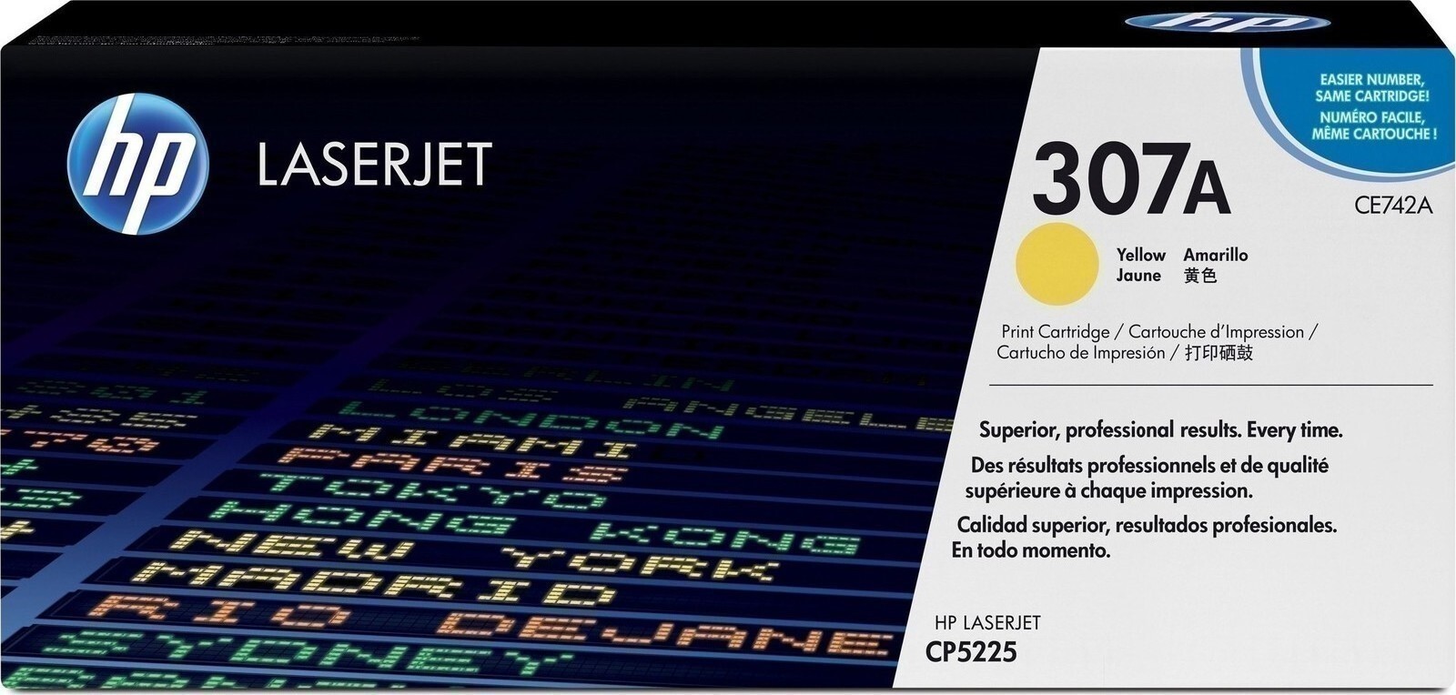 HP 307A Γνήσιο Toner Laser Εκτυπωτή Κίτρινο 7300 Σελίδων CE742A