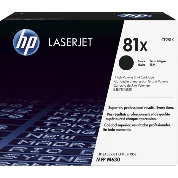 HP 81X Γνήσιο Toner Laser Εκτυπωτή Μαύρο High Yield 25000 Σελίδων CF281X