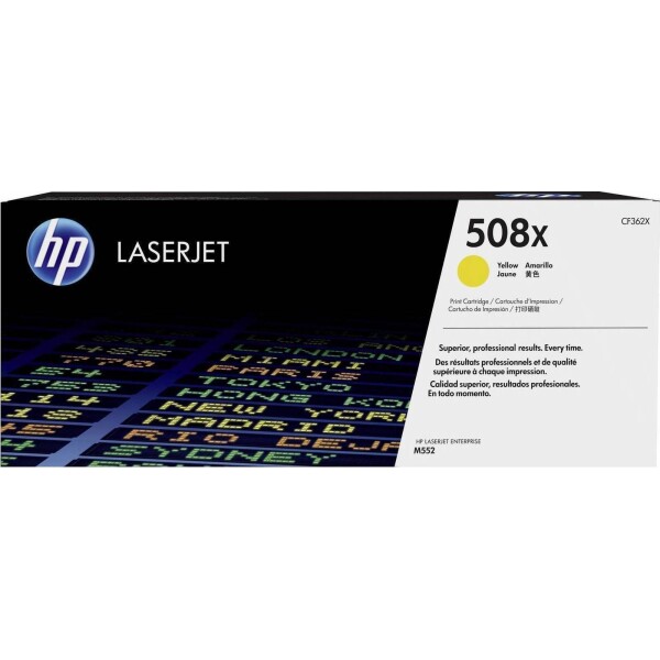 HP 508X Γνήσιο Toner Laser Εκτυπωτή Κίτρινο High Yield 9500 Σελίδων CF362X