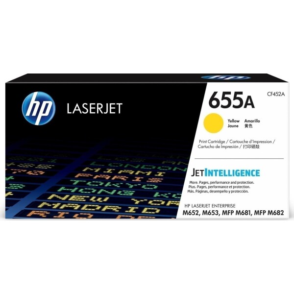 HP 655A Γνήσιο Toner Laser Εκτυπωτή Κίτρινο 10500 Σελίδων CF452A