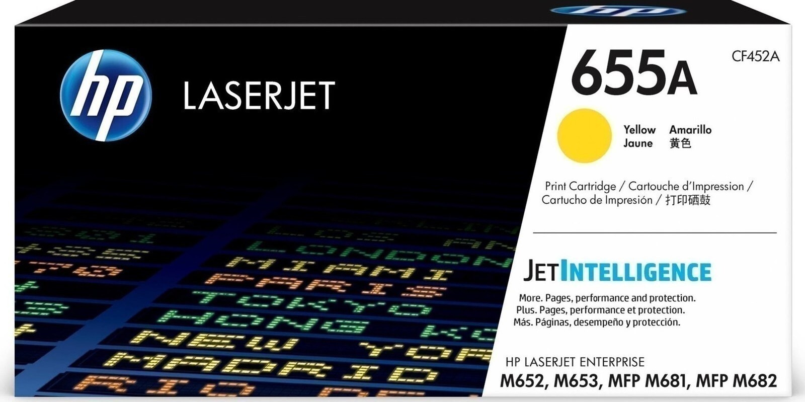 HP 655A Γνήσιο Toner Laser Εκτυπωτή Κίτρινο 10500 Σελίδων CF452A