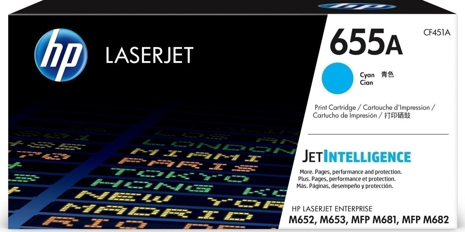 HP 655A Γνήσιο Toner Laser Εκτυπωτή Κυανό 10500 Σελίδων CF451A