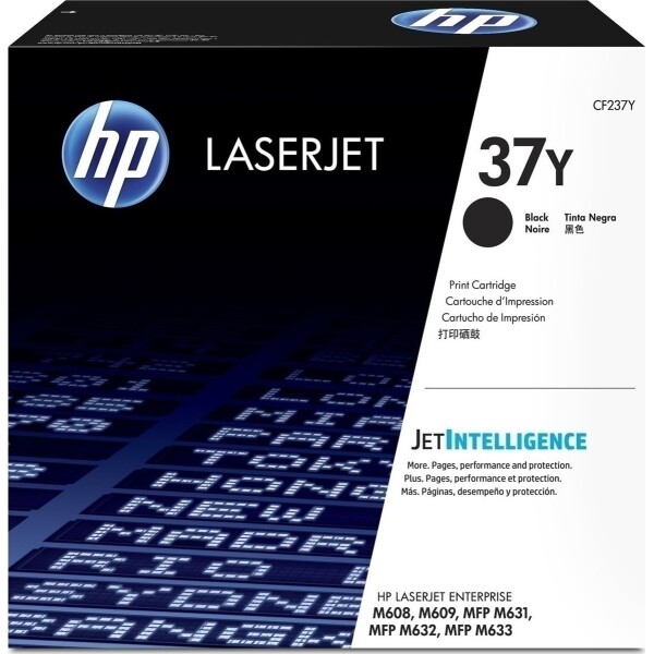 HP 37Y Γνήσιο Toner Laser Εκτυπωτή Μαύρο Extra High Yield 41000 Σελίδων CF237Y