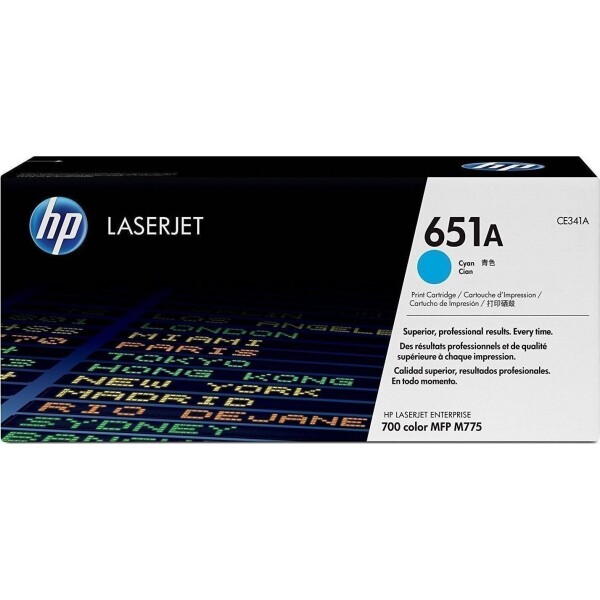 HP 651A Γνήσιο Toner Laser Εκτυπωτή Κυανό 16000 Σελίδων CE341A