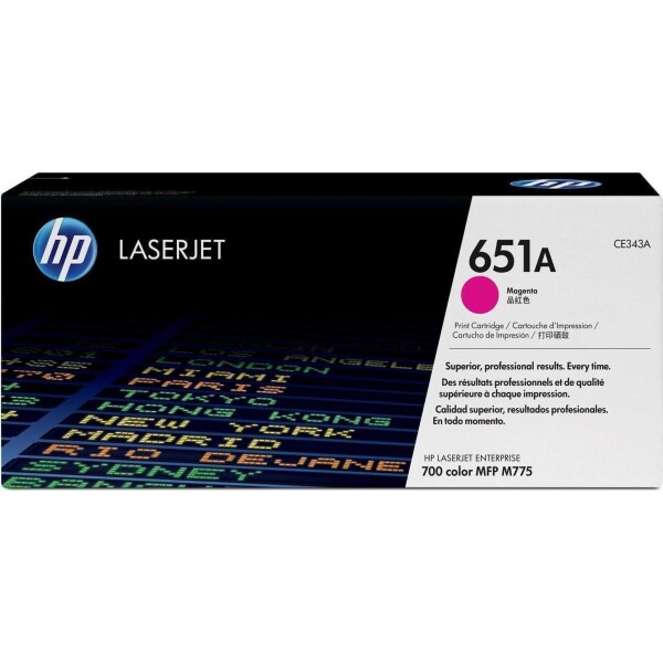HP 651A Γνήσιο Toner Laser Εκτυπωτή Ματζέντα 16000 Σελίδων CE343A