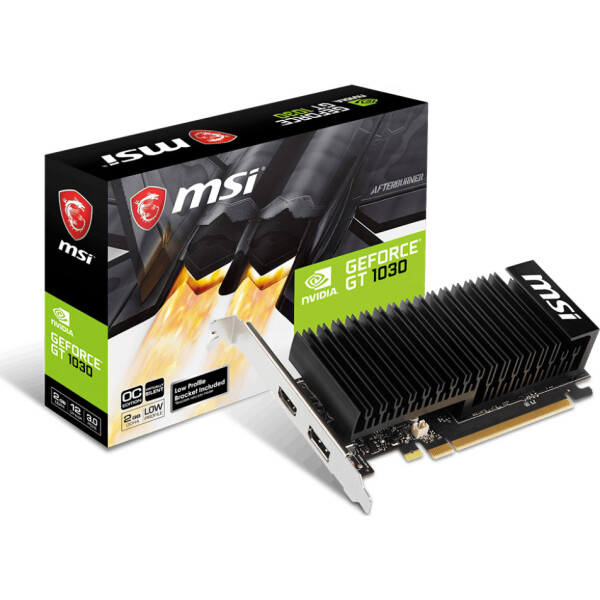 MSI GeForce GT 1030 2GB GDDR4 2GHDA LP OC Κάρτα Γραφικών Κωδικός V809-2825R