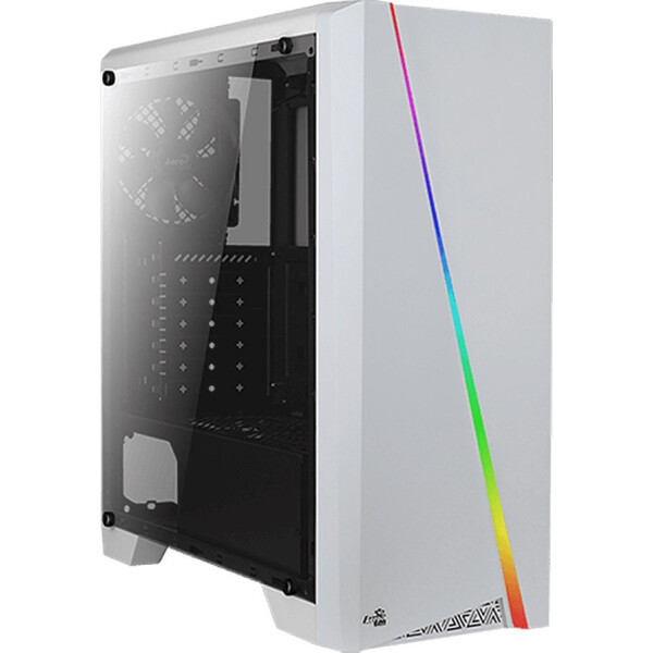 Aerocool Cylon Gaming Midi Tower Κουτί Υπολογιστή με Πλαϊνό Παράθυρο και RGB Φωτισμό Λευκό