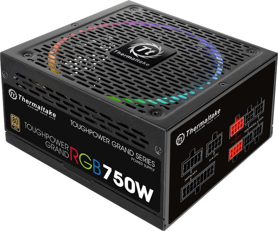 Thermaltake Toughpower Grand RGB Sync Edition 750W Μαύρο Τροφοδοτικό Υπολογιστή Full Modular 80 Plus Gold