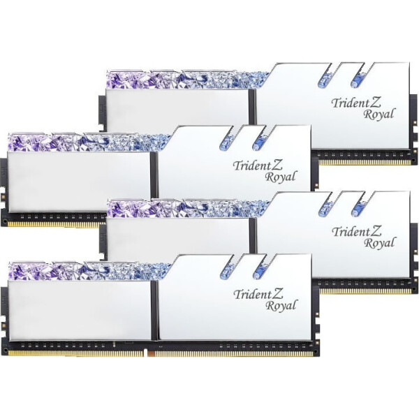 G.Skill Trident Z Royal DDR4 64GB RAM με 4x16GB Modules και Ταχύτητα 3200 για Desktop Κωδικός F4-3200C16Q-64GTRS