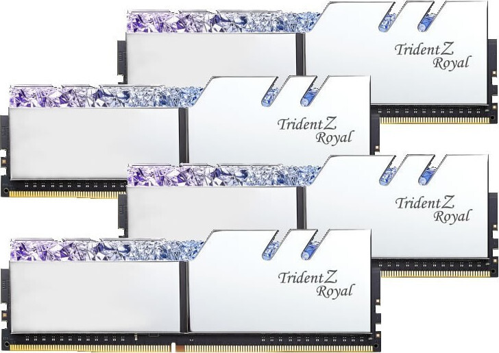 G.Skill Trident Z Royal DDR4 64GB RAM με 4x16GB Modules και Ταχύτητα 3200 για Desktop Κωδικός F4-3200C16Q-64GTRS