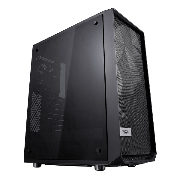 Fractal Design Meshify C Dark Tempered Glass Gaming Midi Tower Κουτί Υπολογιστή με Πλαϊνό Παράθυρο Μαύρο