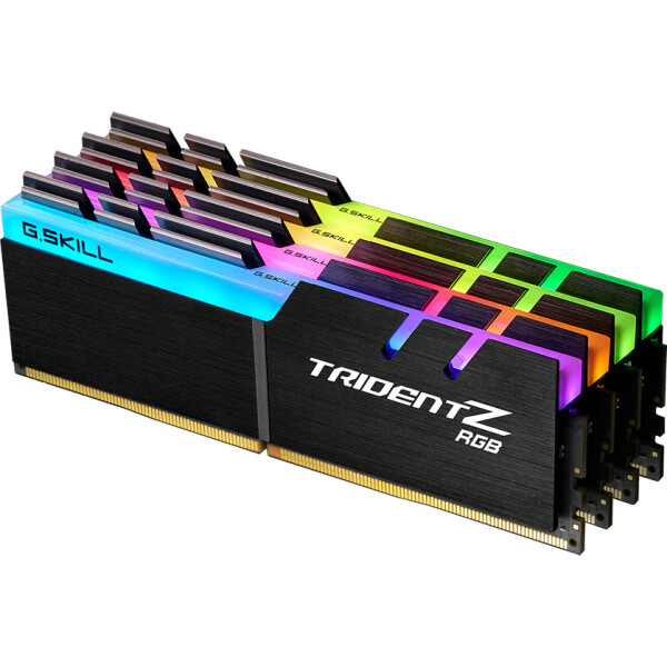 G.Skill Trident Z RGB DDR4 32GB RAM με 4x8GB Modules και Ταχύτητα 3600 για Desktop Κωδικός F4-3600C16Q-32GTZRC