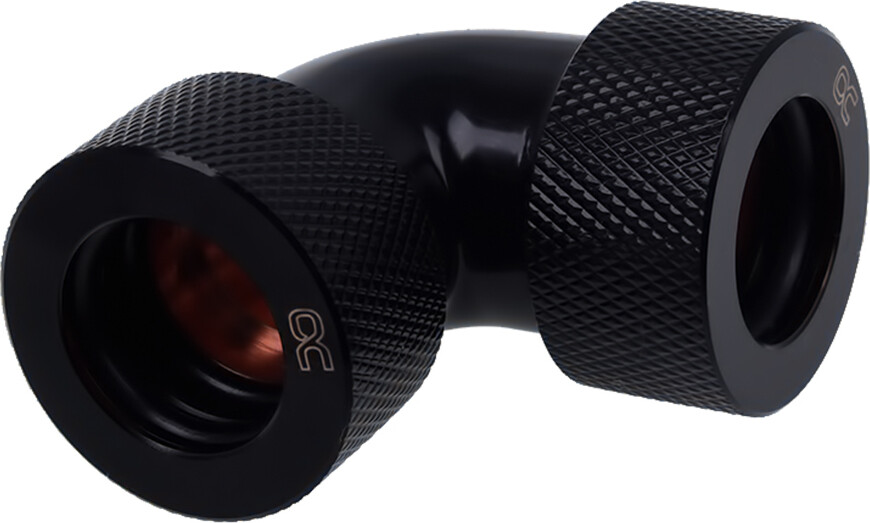 Alphacool HT 16mm HardTube Compression Fitting 90 Degree L-connector Fittings Μαύρο