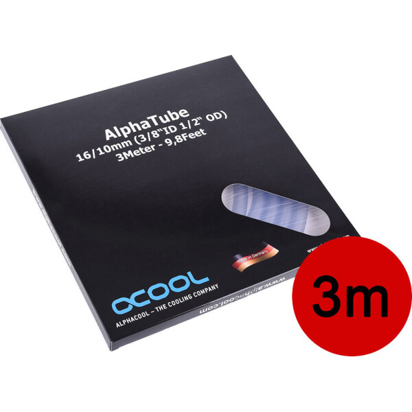 Alphacool Tube AlphaTube HF 16/10 3/8 ID Διάφανο