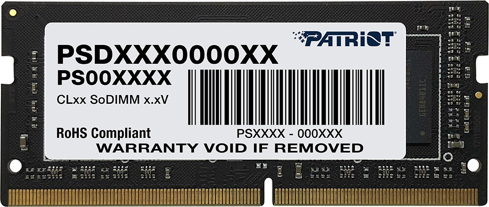 Patriot Signature DDR4 με Module 1x16GB και Ταχύτητα 2666 για Laptop Κωδικός PSD416G26662S