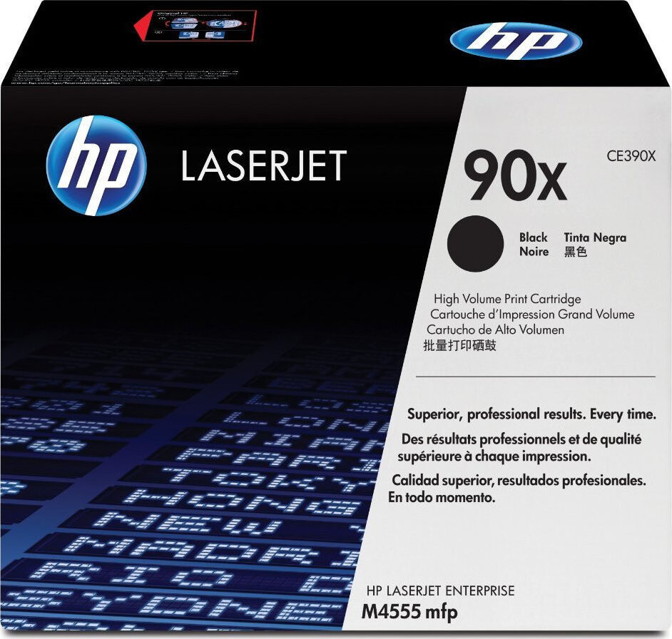 HP 90X Γνήσιο Toner Laser Εκτυπωτή Μαύρο High Yield 24000 Σελίδων CE390X
