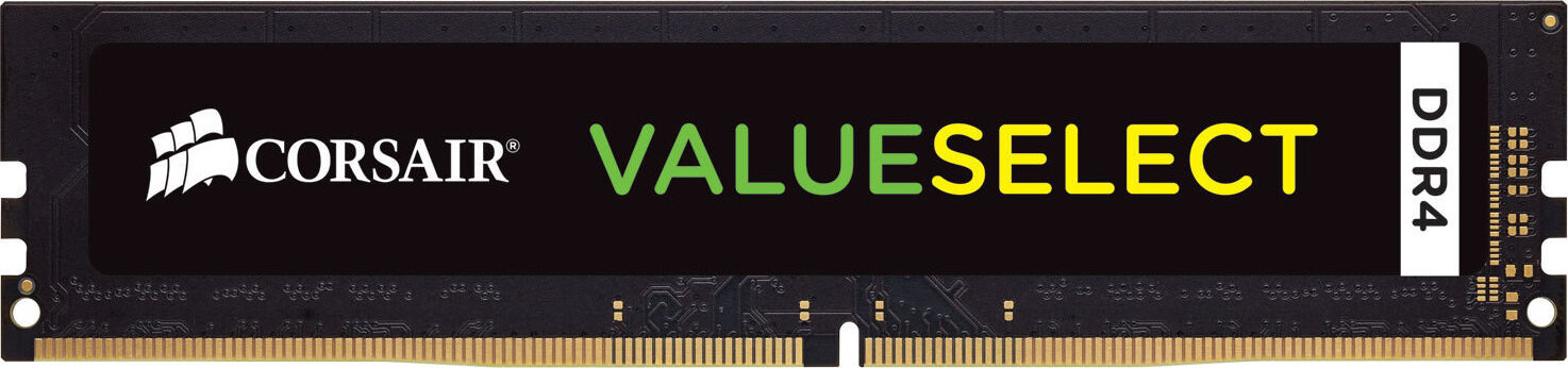 Corsair Value Select DDR4 με Module 1x8GB και Ταχύτητα 2400 για Desktop Κωδικός CMV8GX4M1A2400C16