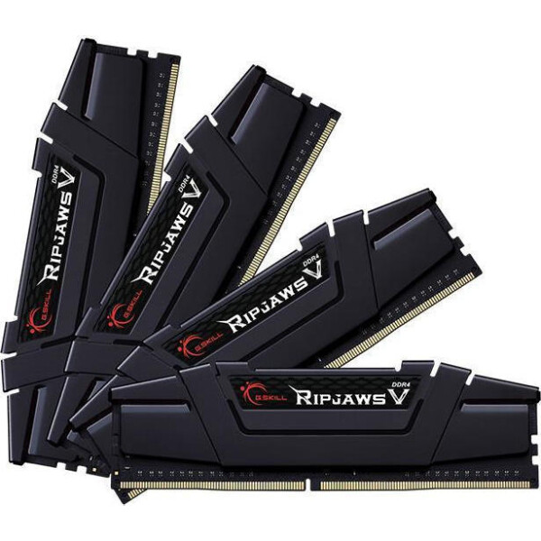 G.Skill Ripjaws V DDR4 32GB RAM με 4x8GB Modules και Ταχύτητα 3600 για Desktop Κωδικός F4-3600C18Q-32GVK