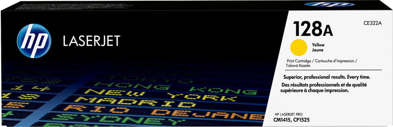 HP 128A Γνήσιο Toner Laser Εκτυπωτή Κίτρινο 1300 Σελίδων CE322A