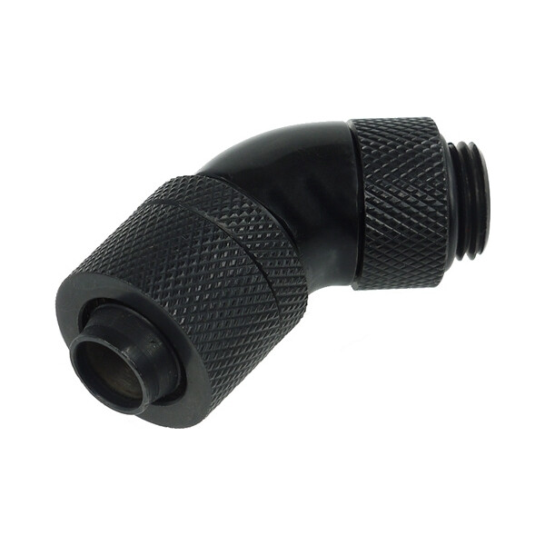 Alphacool 13/10 Compression Fitting 45 Revolvable G1/4 Fittings Μαύρο
